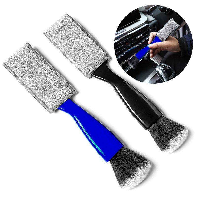 1Pc/Car Cleaning Tools Air Conditioning Air Outlet Cleaning Dust Removal Soft Brush Multifunctional Auto Interior Cleaning Tool