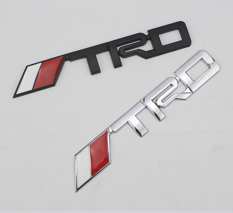 TRD Metal Labeling Car Modified Car Logo 3D Three-dimensional Car Sticker Body Small Sticker Metal Labeling