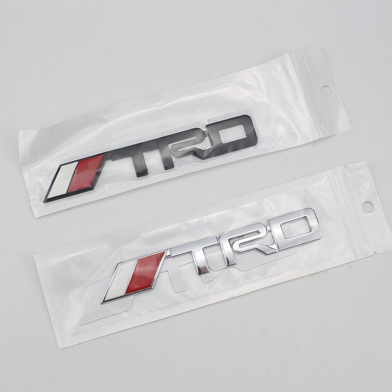 TRD Metal Labeling Car Modified Car Logo 3D Three-dimensional Car Sticker Body Small Sticker Metal Labeling