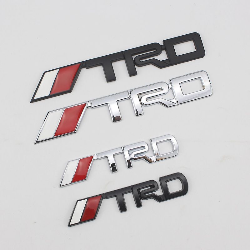 TRD Metal Labeling Car Modified Car Logo 3D Three-dimensional Car Sticker Body Small Sticker Metal Labeling