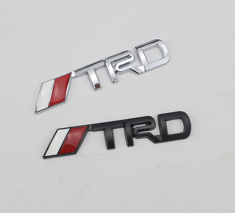 TRD Metal Labeling Car Modified Car Logo 3D Three-dimensional Car Sticker Body Small Sticker Metal Labeling