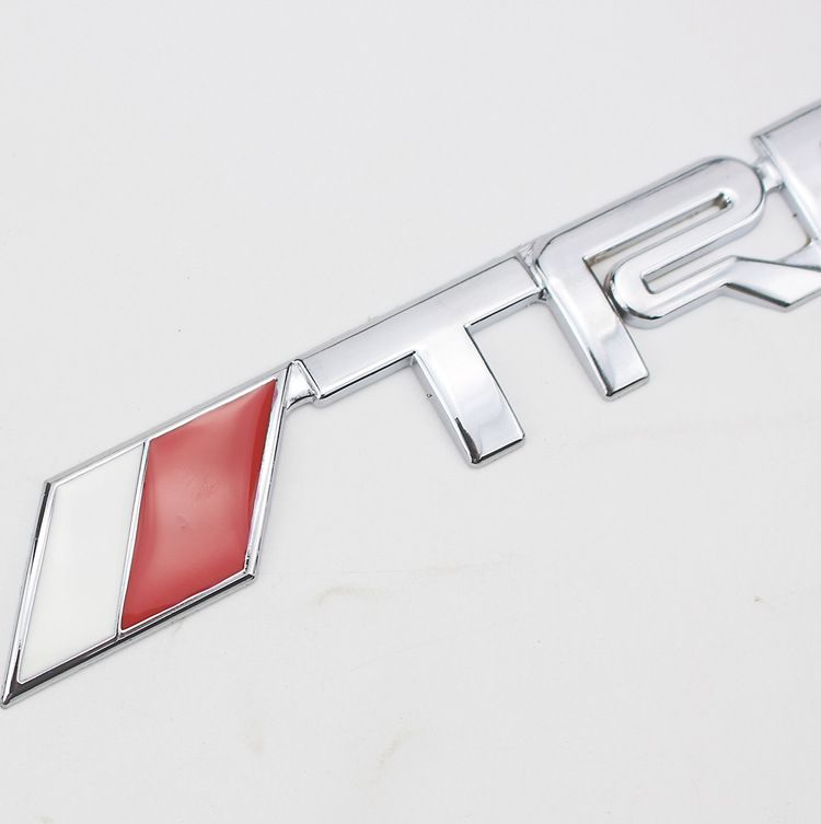 TRD Metal Labeling Car Modified Car Logo 3D Three-dimensional Car Sticker Body Small Sticker Metal Labeling