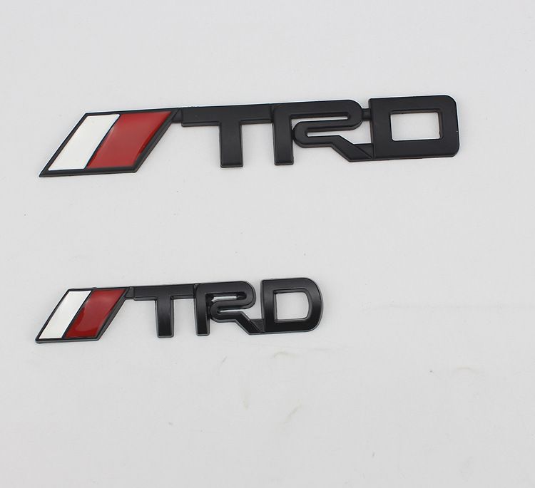 TRD Metal Labeling Car Modified Car Logo 3D Three-dimensional Car Sticker Body Small Sticker Metal Labeling