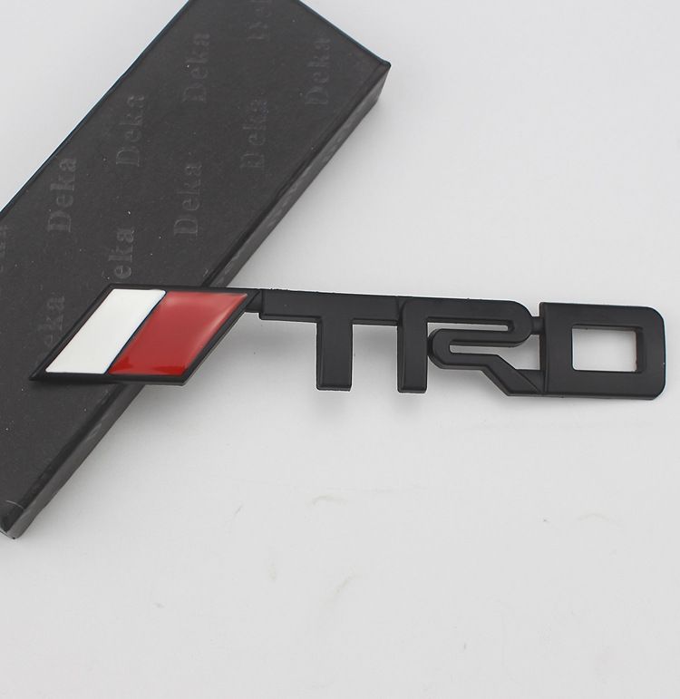 TRD Metal Labeling Car Modified Car Logo 3D Three-dimensional Car Sticker Body Small Sticker Metal Labeling