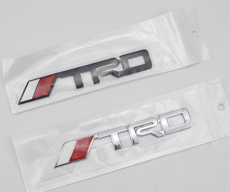 TRD Metal Labeling Car Modified Car Logo 3D Three-dimensional Car Sticker Body Small Sticker Metal Labeling