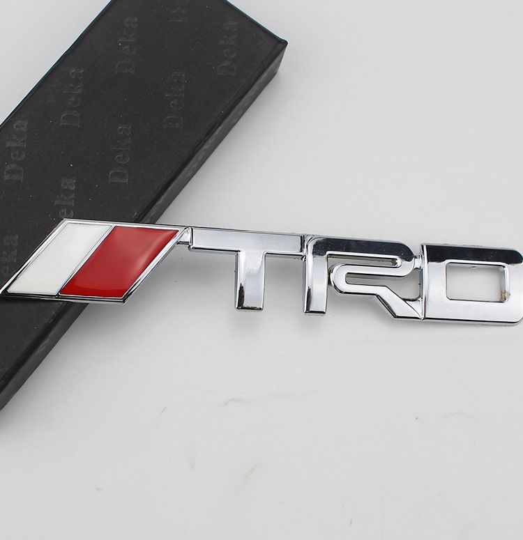 TRD Metal Labeling Car Modified Car Logo 3D Three-dimensional Car Sticker Body Small Sticker Metal Labeling