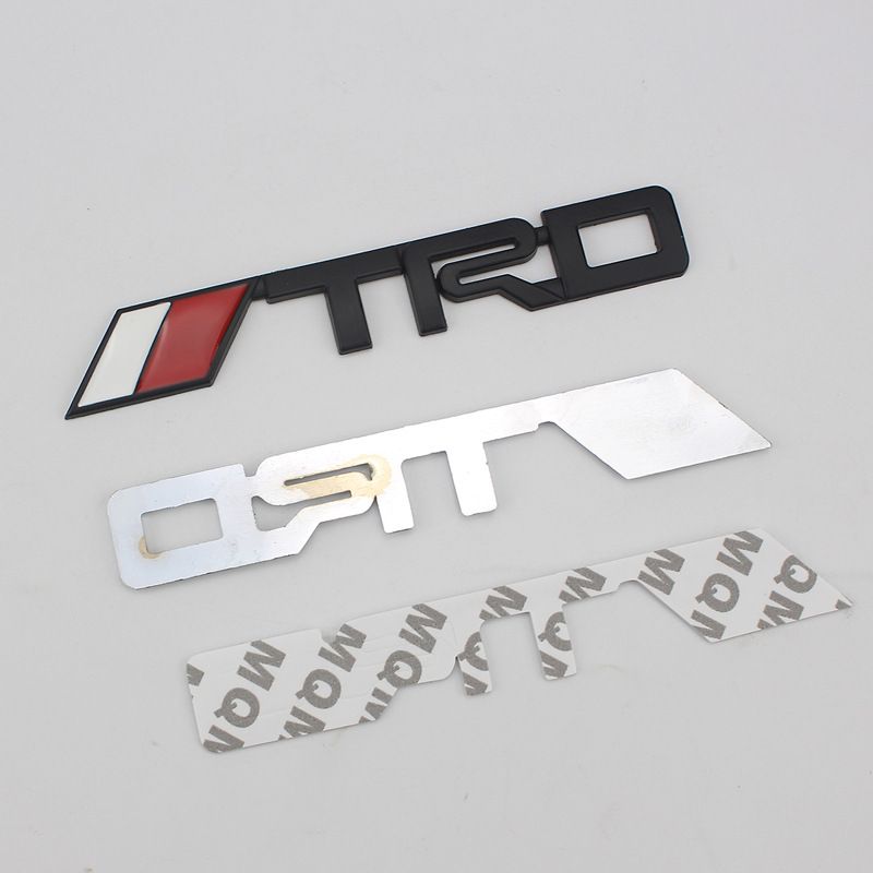 TRD Metal Labeling Car Modified Car Logo 3D Three-dimensional Car Sticker Body Small Sticker Metal Labeling