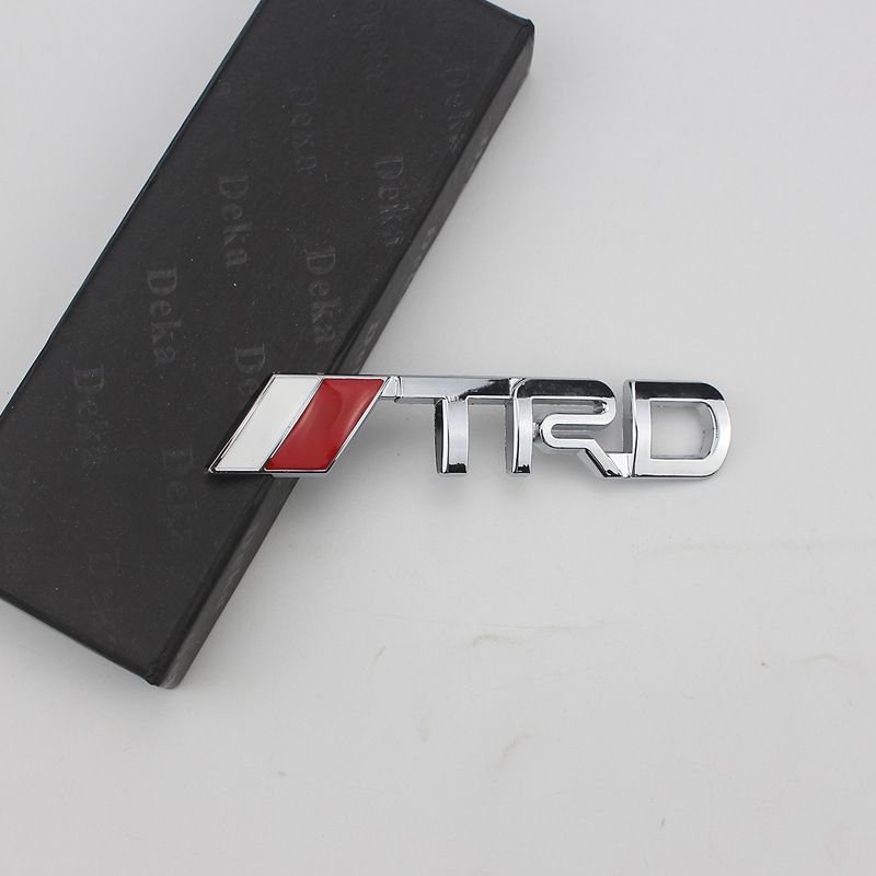 TRD Metal Labeling Car Modified Car Logo 3D Three-dimensional Car Sticker Body Small Sticker Metal Labeling