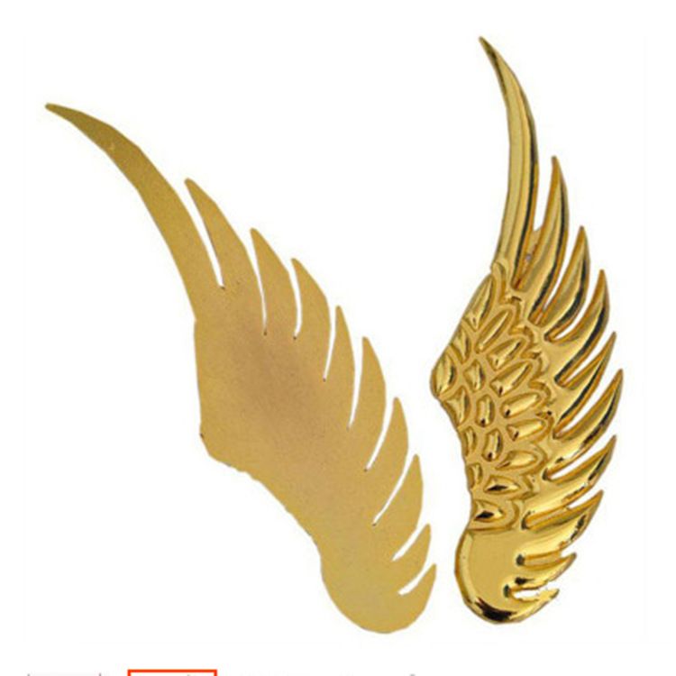 Angel Wings Eagle Wings Pure Metal Car Tail Label Car Label Modification Personality Decorative 3D Sticker