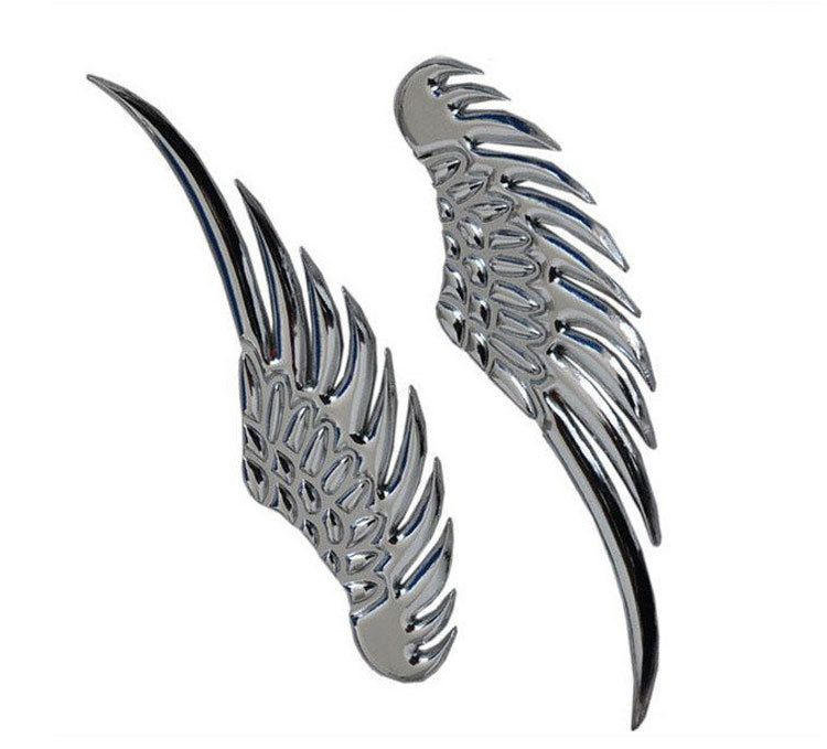 Angel Wings Eagle Wings Pure Metal Car Tail Label Car Label Modification Personality Decorative 3D Sticker