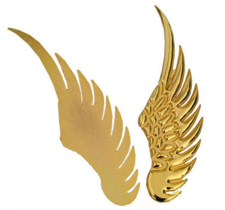 Angel Wings Eagle Wings Pure Metal Car Tail Label Car Label Modification Personality Decorative 3D Sticker