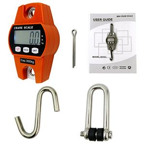 Digital Hanging Scale 300 Kg/ Industrial Crane Scale.
Stainless steel load receptor 
Auto zero resetting / power off 
Quality integrated circuit and durable load cells
Portable, versatile, accurate, r