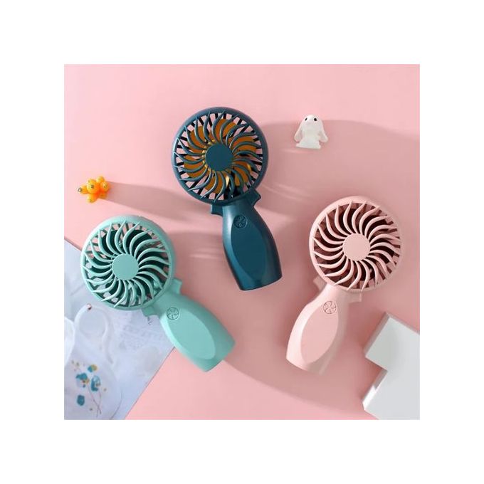 OFFER OFFER Portable Rechargeable Hand Mini Fan Cooling Air,Mini Portable Rechargeable USB fans with a standing port.