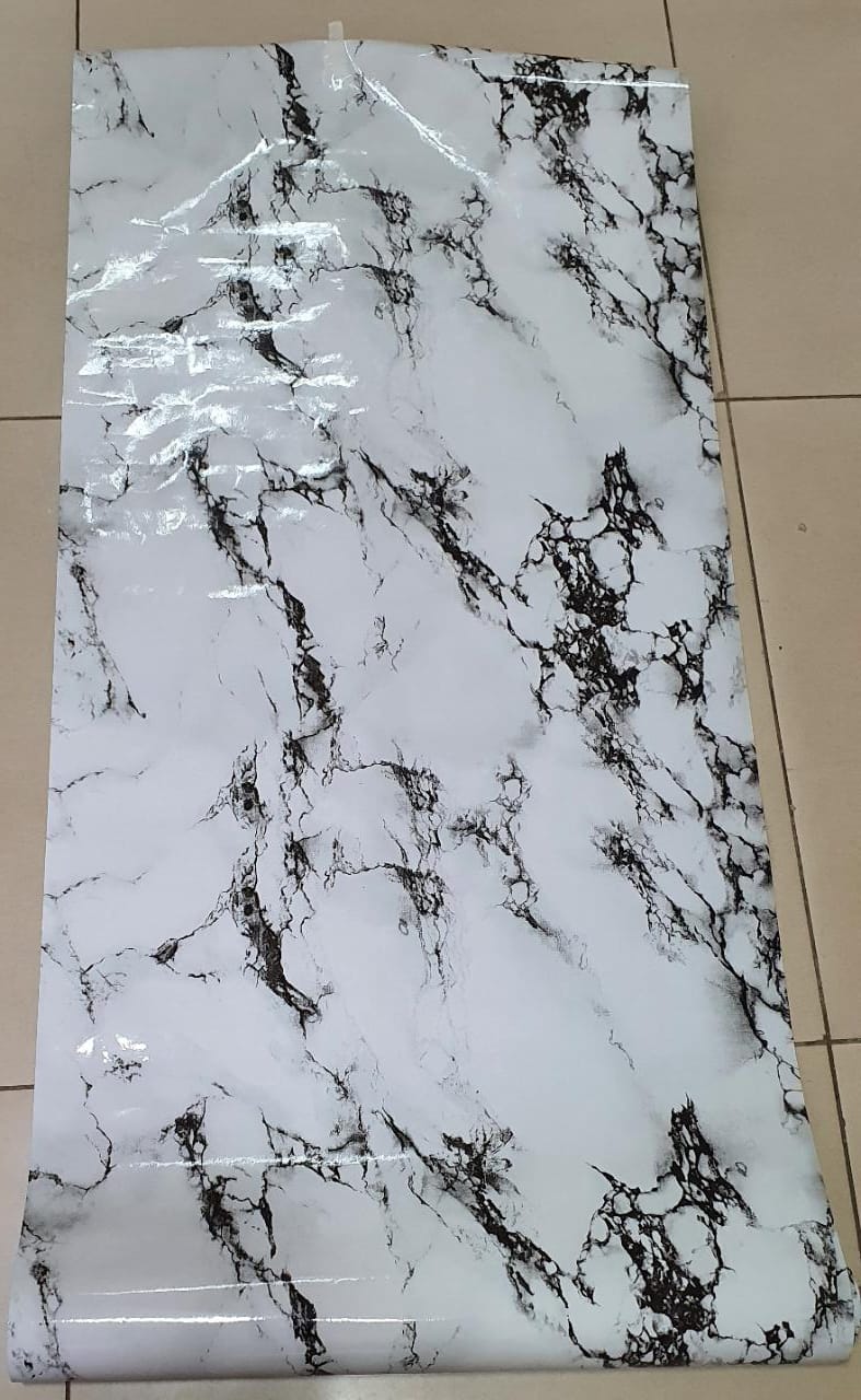 Classic Marble Wallpaper Oilproof &&  Waterproof Wall Sticker Self Adhesive & Removable wall paper are back with glue, just peel and stick, can be applied to the majority of flat surfaces. And of cour