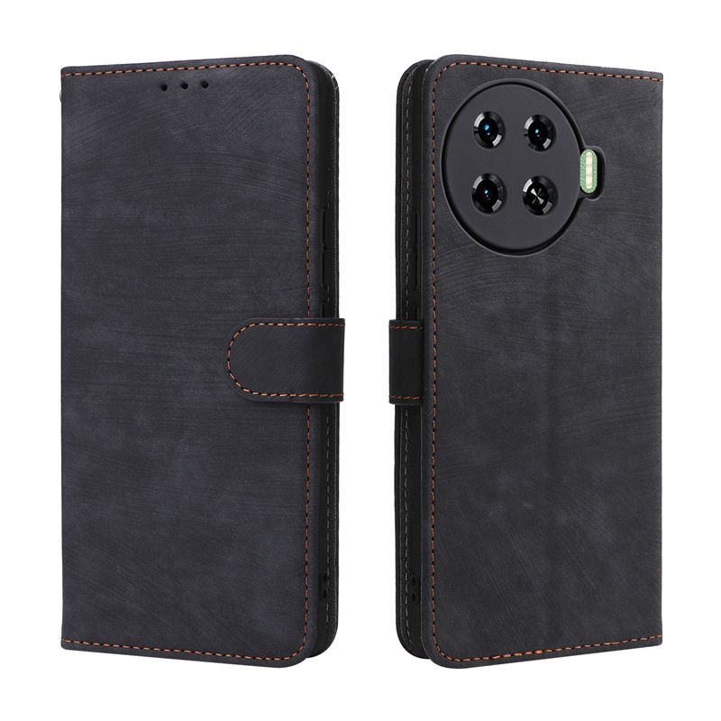 Wallet Flip Cover for Tecno Spark 20 Pro Plus, 6.78" Leather Case Shockproo Bumper with Rfid Protection Cover