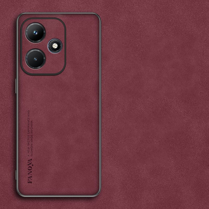 Phone Case for Infinix Hot 40i / Smart 8 Suede Leather Skin-friendly feel PC Back TPU Edge Protective Cover