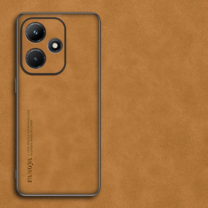 Phone Case for Infinix Hot 40i / Smart 8 Suede Leather Skin-friendly feel PC Back TPU Edge Protective Cover