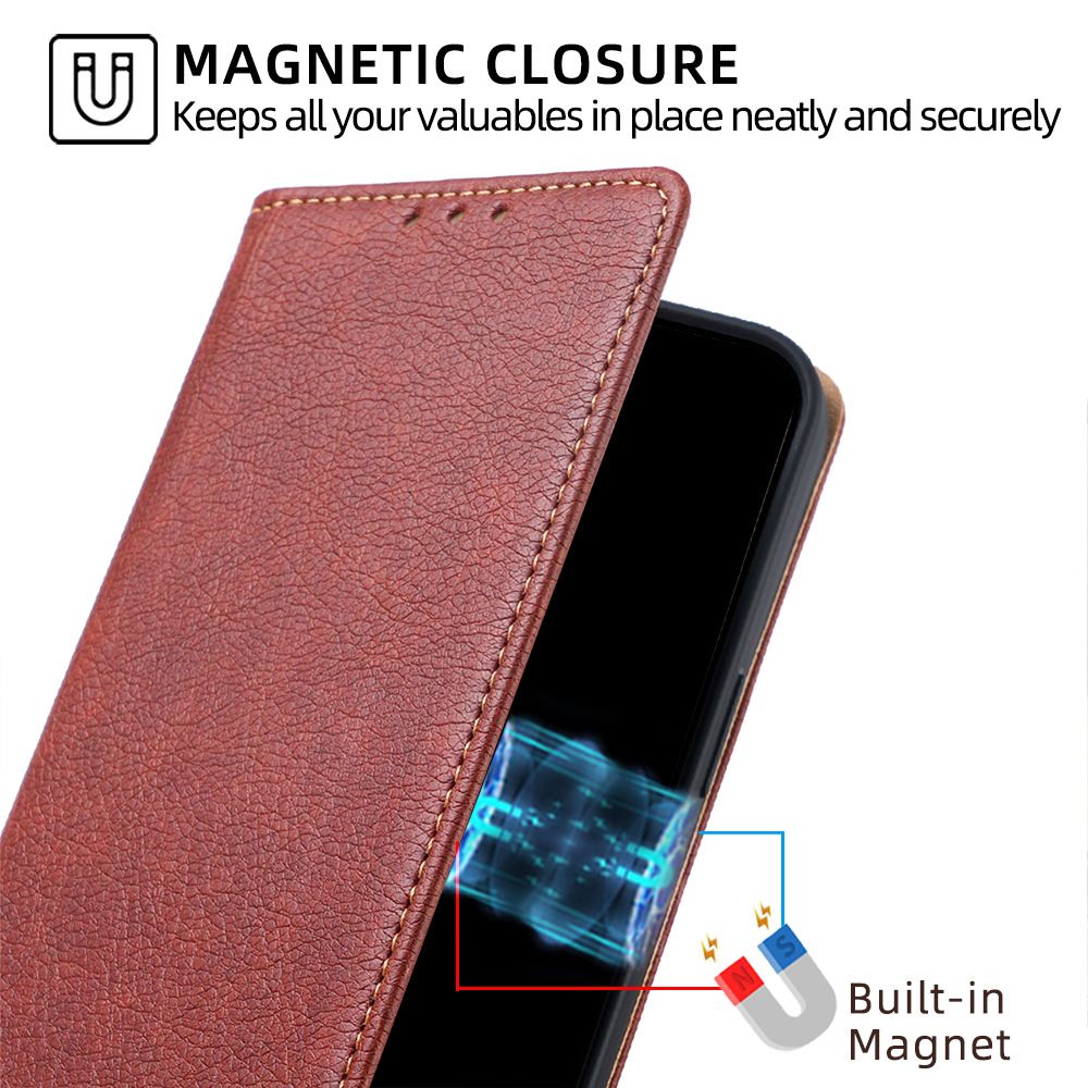 PU Leather Flip Cover for Infinix Note 30 VIP Case Wallet Card Slots Magnetic Closure Shockproof Cover