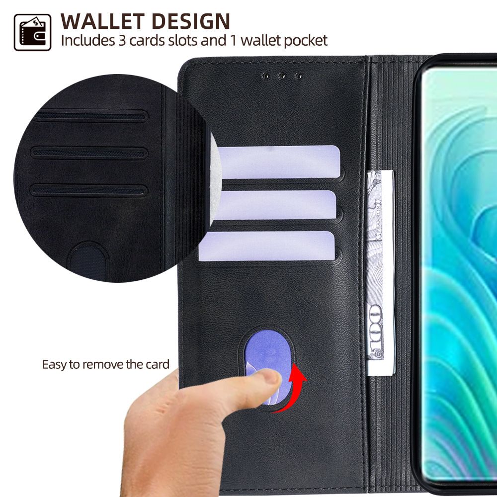 Itel S23 Plus 6.78" Flip Cover Wallet Design Cards Slots  Strong Magnetic Pair Suction PU Leather Case