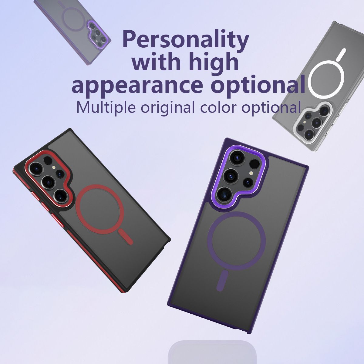Phone Case for Samsung Galaxy S24 Ultra Skin-friendly feel Matte Magnetic Cover