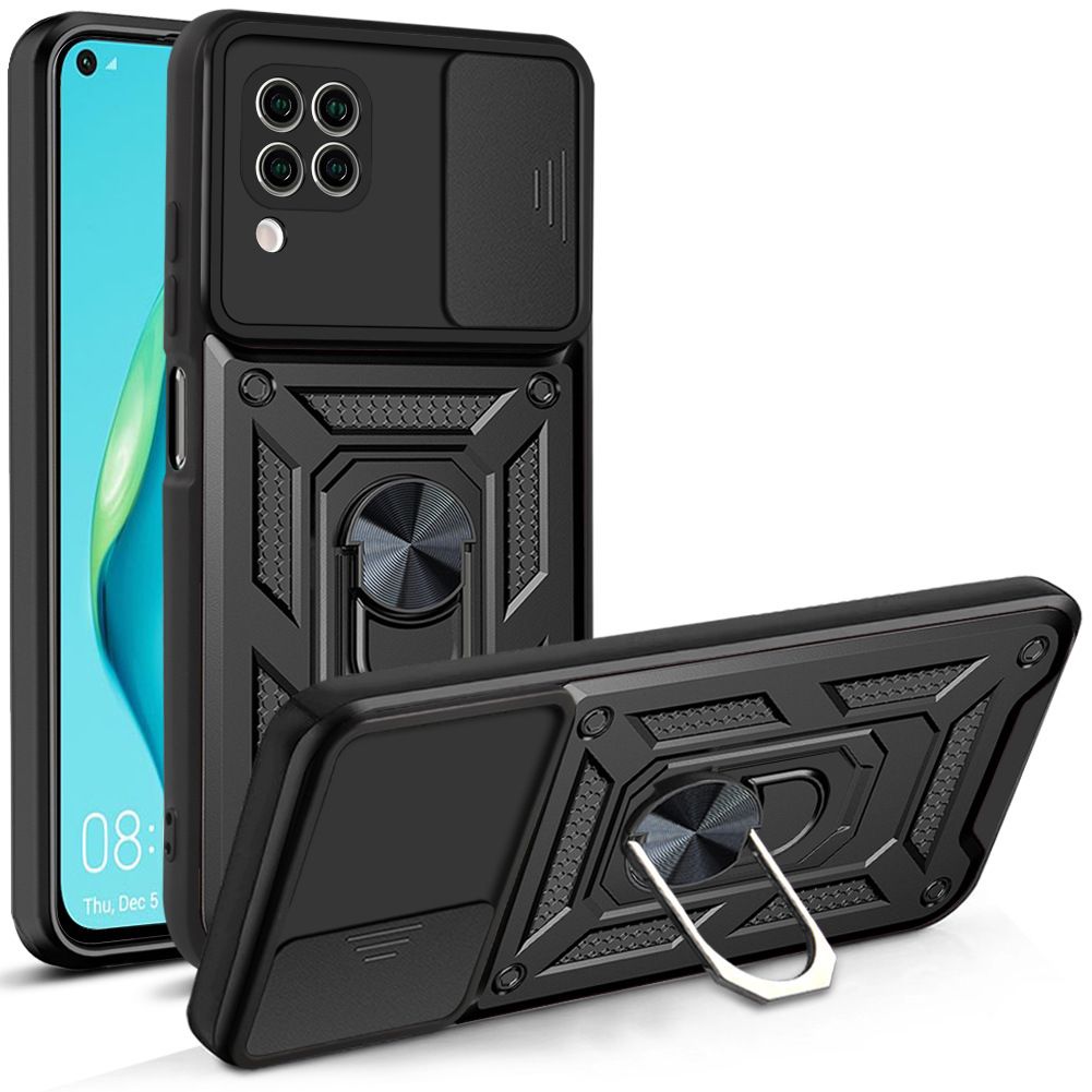 Luxury Phone Case The Camera Lens Cover For Huawei P40 Lite/Nova 7i/Nova 6 SE Shockproof Bumper Cover vehicle-mounted Magnetic Kickstand Case