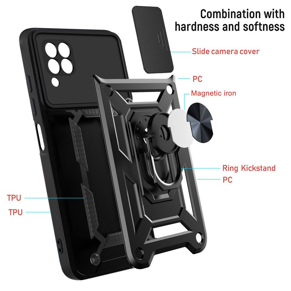 Luxury Phone Case The Camera Lens Cover For Huawei P40 Lite/Nova 7i/Nova 6 SE Shockproof Bumper Cover vehicle-mounted Magnetic Kickstand Case