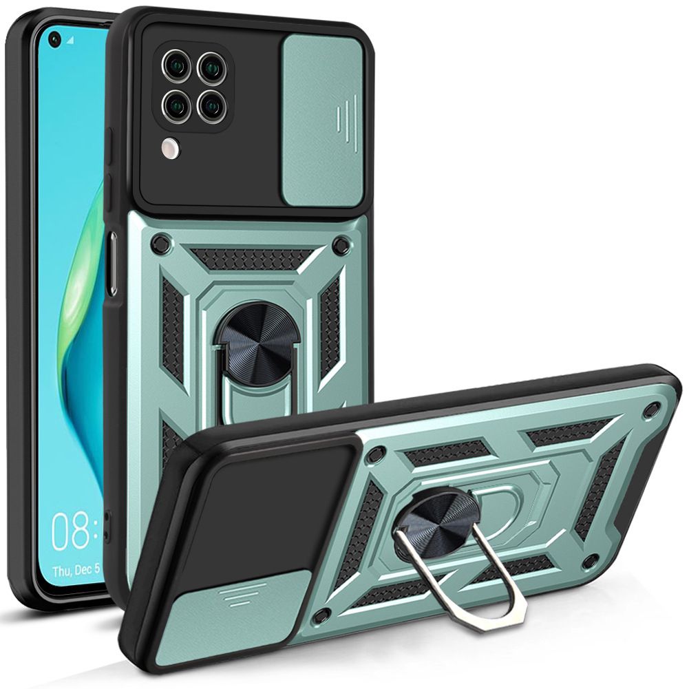 Luxury Phone Case The Camera Lens Cover For Huawei P40 Lite/Nova 7i/Nova 6 SE Shockproof Bumper Cover vehicle-mounted Magnetic Kickstand Case