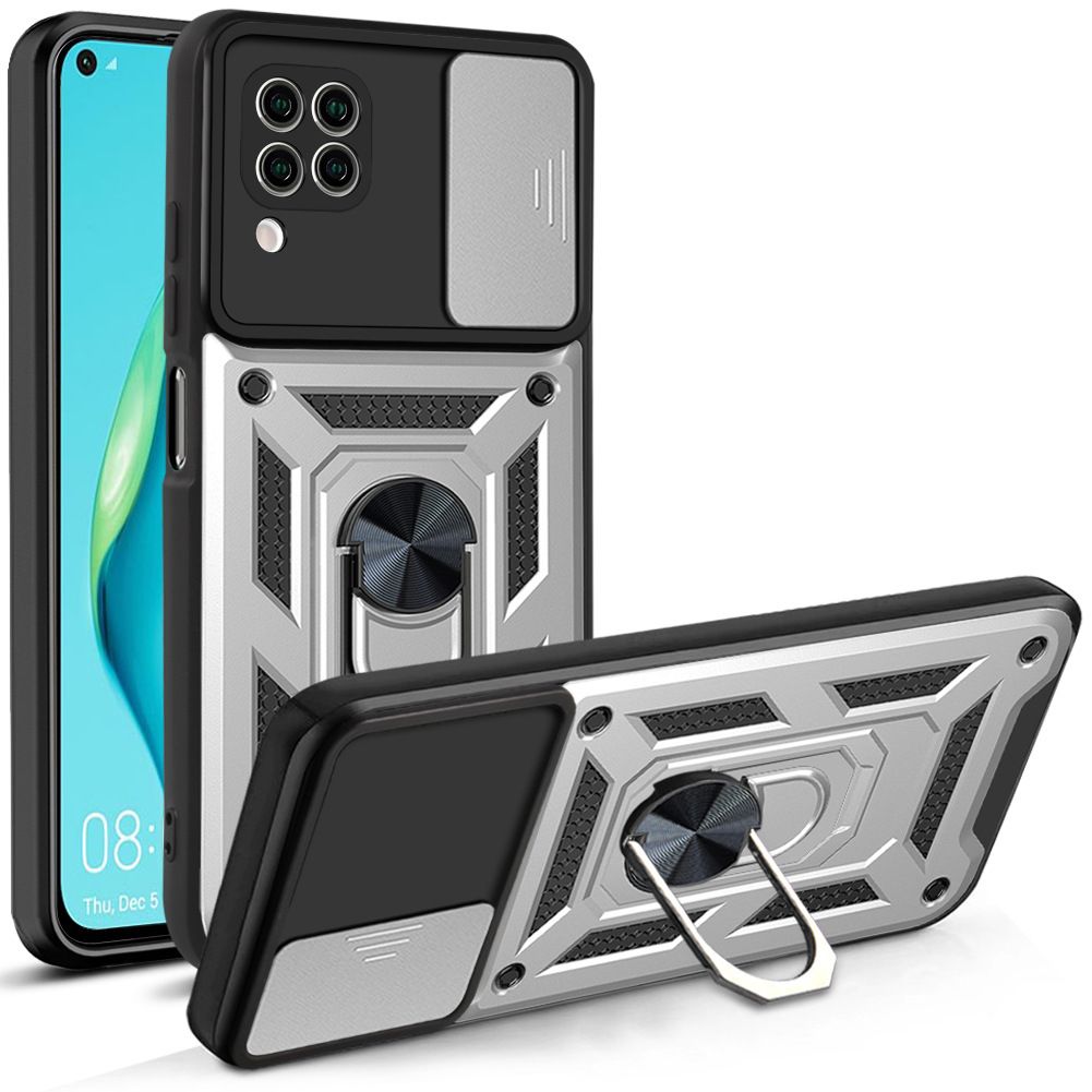 Luxury Phone Case The Camera Lens Cover For Huawei P40 Lite/Nova 7i/Nova 6 SE Shockproof Bumper Cover vehicle-mounted Magnetic Kickstand Case