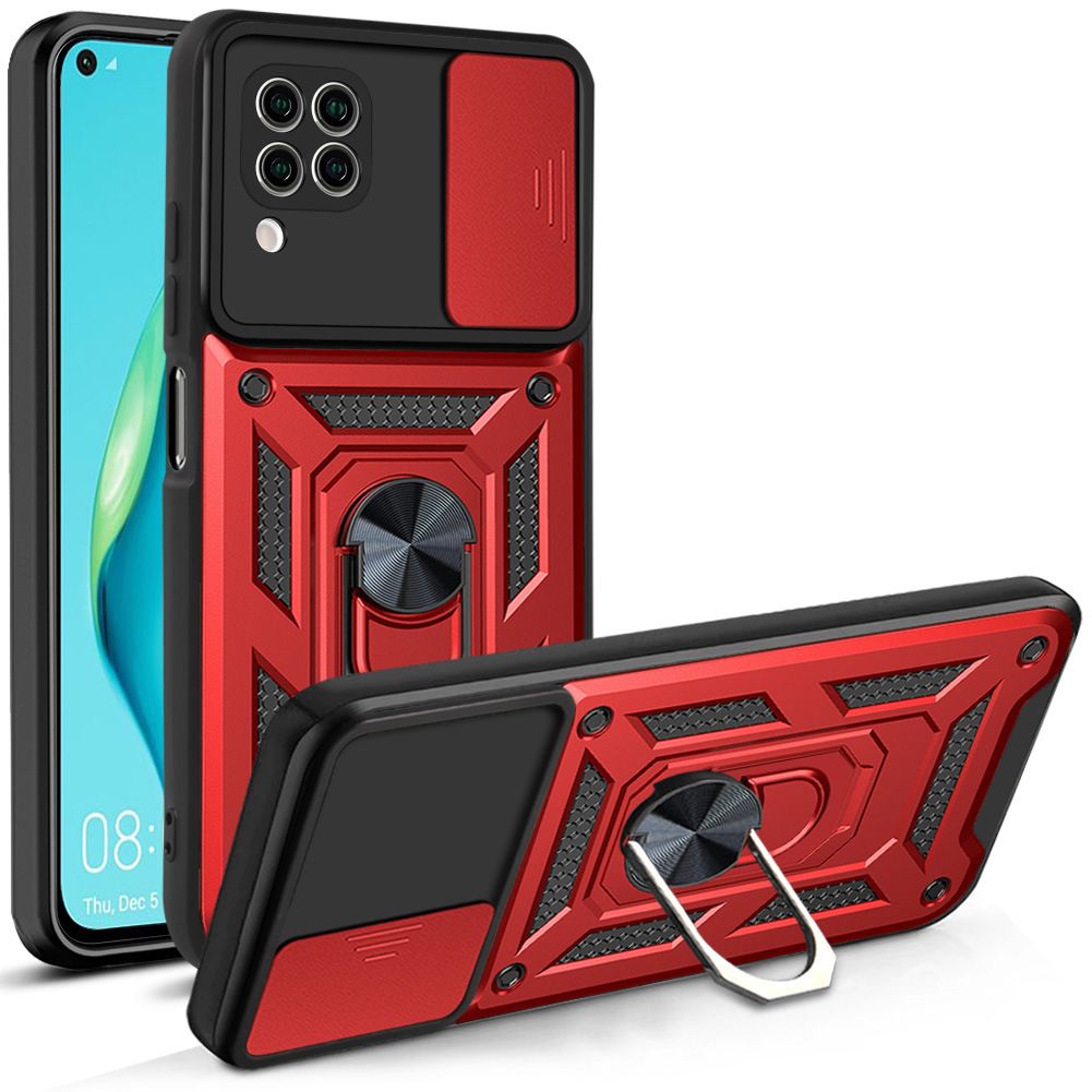 Luxury Phone Case The Camera Lens Cover For Huawei P40 Lite/Nova 7i/Nova 6 SE Shockproof Bumper Cover vehicle-mounted Magnetic Kickstand Case
