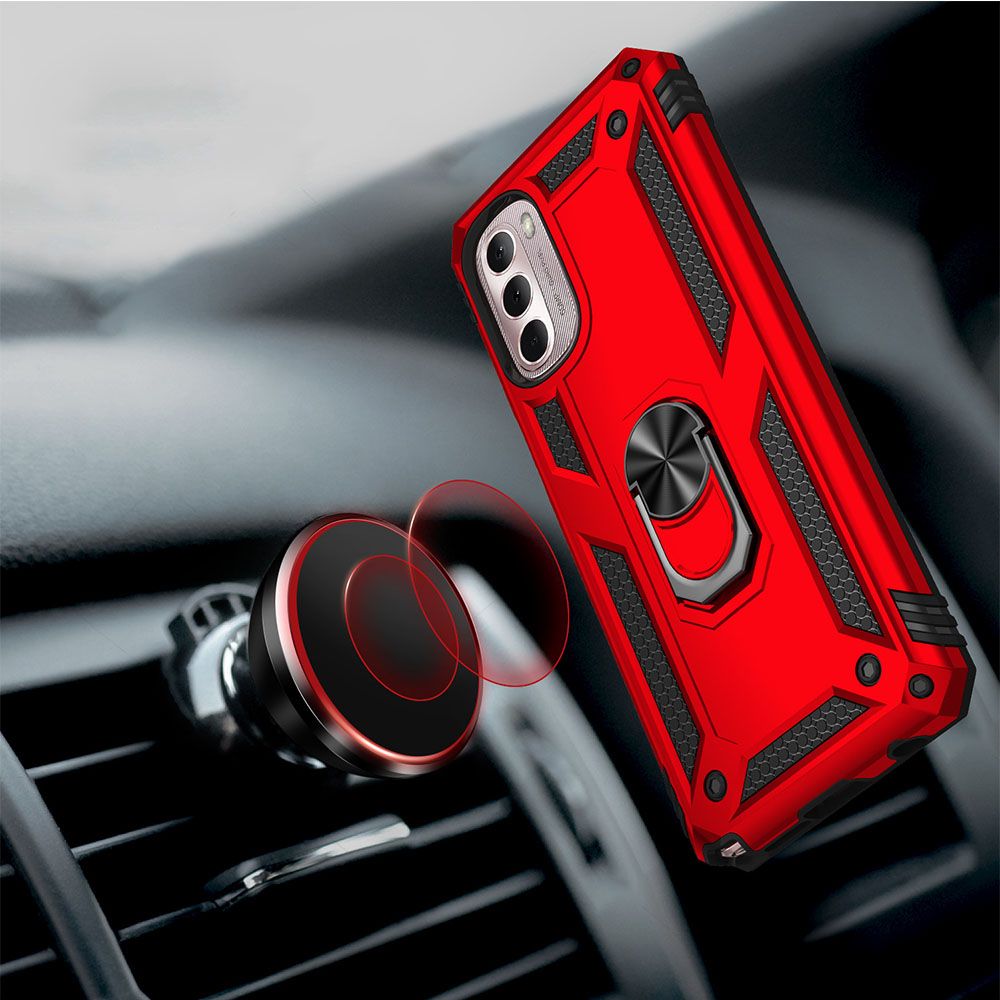 Phone Case For Motorola G Stylus 5G 2022/Moto G Stylus 4G 2022 Drop Shock with 360 Metal Swivel Ring Bracket Cover