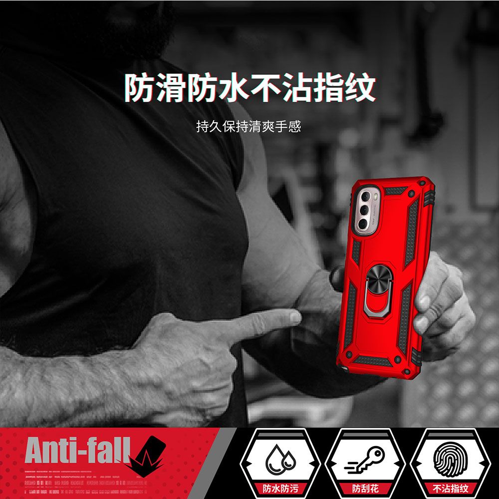 Phone Case For Motorola G Stylus 5G 2022/Moto G Stylus 4G 2022 Drop Shock with 360 Metal Swivel Ring Bracket Cover