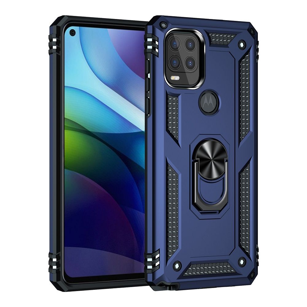 Phone Case For Motorola G Stylus 5G 2021/Moto G Stylus 5G 2021 Drop Shock with 360 Metal Swivel Ring Bracket Cover
