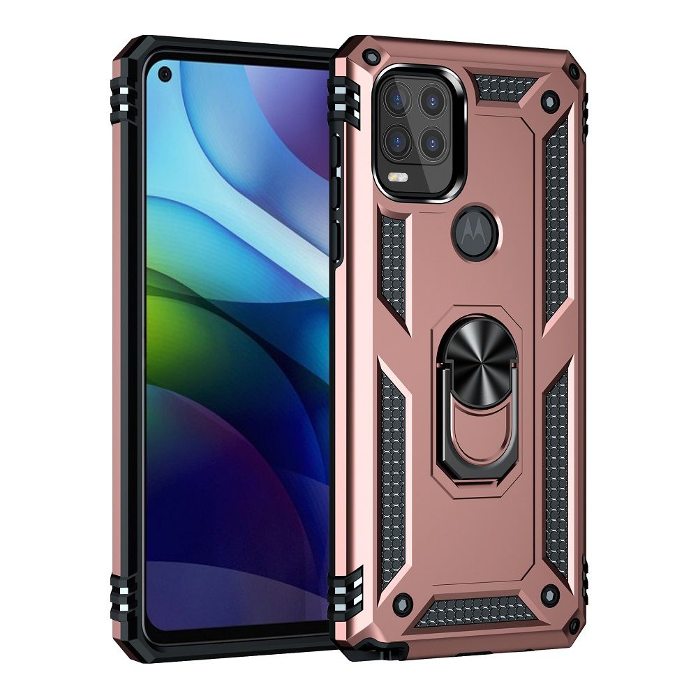 Phone Case For Motorola G Stylus 5G 2021/Moto G Stylus 5G 2021 Drop Shock with 360 Metal Swivel Ring Bracket Cover