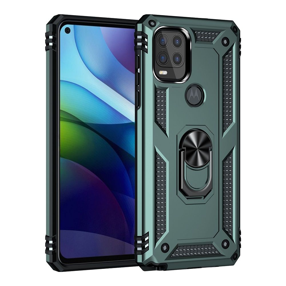 Phone Case For Motorola G Stylus 5G 2021/Moto G Stylus 5G 2021 Drop Shock with 360 Metal Swivel Ring Bracket Cover