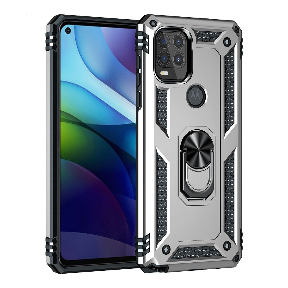 Phone Case For Motorola G Stylus 5G 2021/Moto G Stylus 5G 2021 Drop Shock with 360 Metal Swivel Ring Bracket Cover