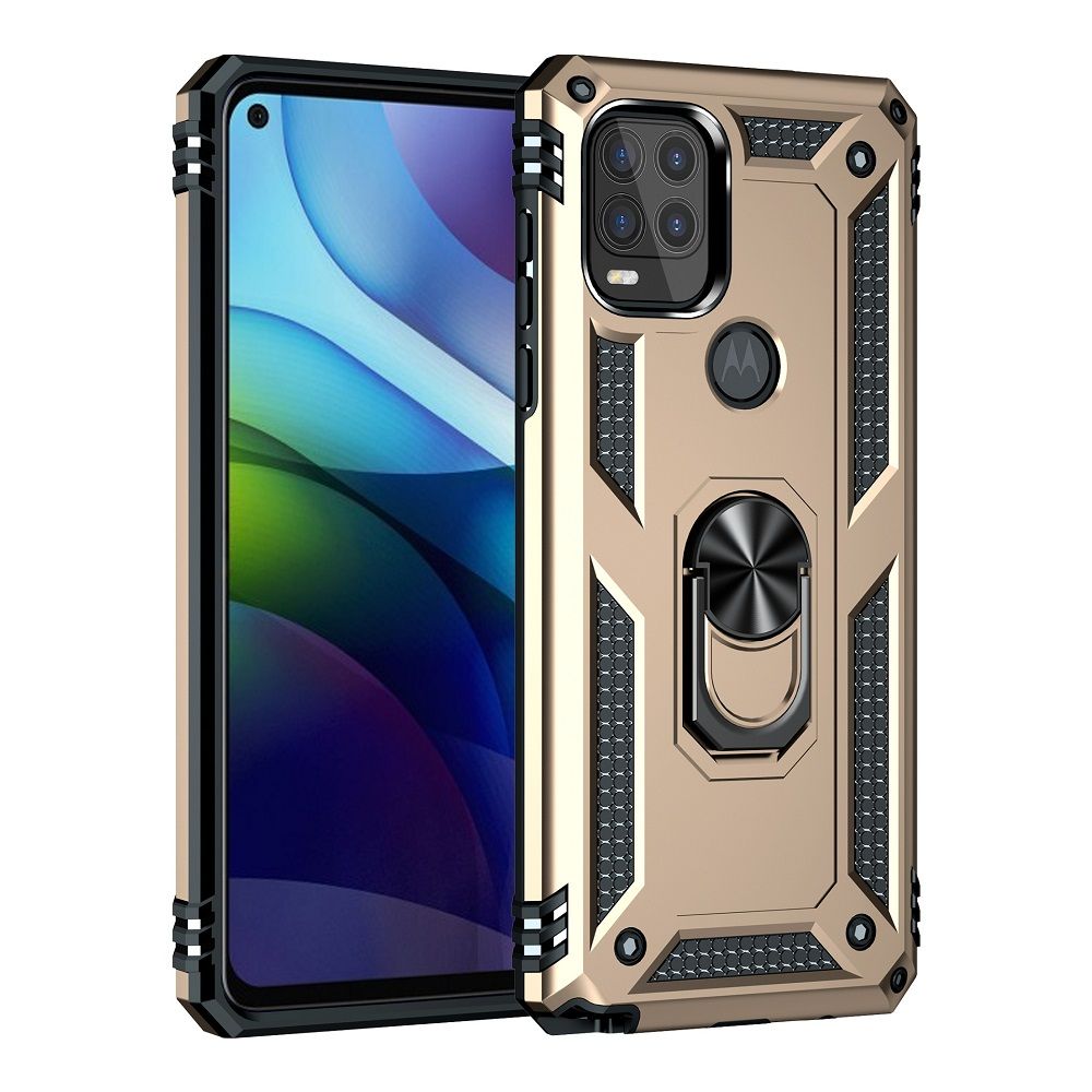 Phone Case For Motorola G Stylus 5G 2021/Moto G Stylus 5G 2021 Drop Shock with 360 Metal Swivel Ring Bracket Cover