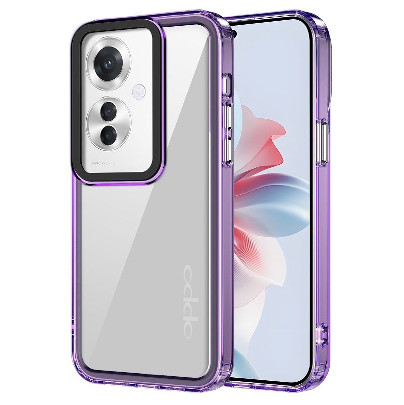 Phone Case for OPPO Reno11 F 5G / Reno 11 F 5G Clear Acrylic+TPU Shockproof Bumper Cover