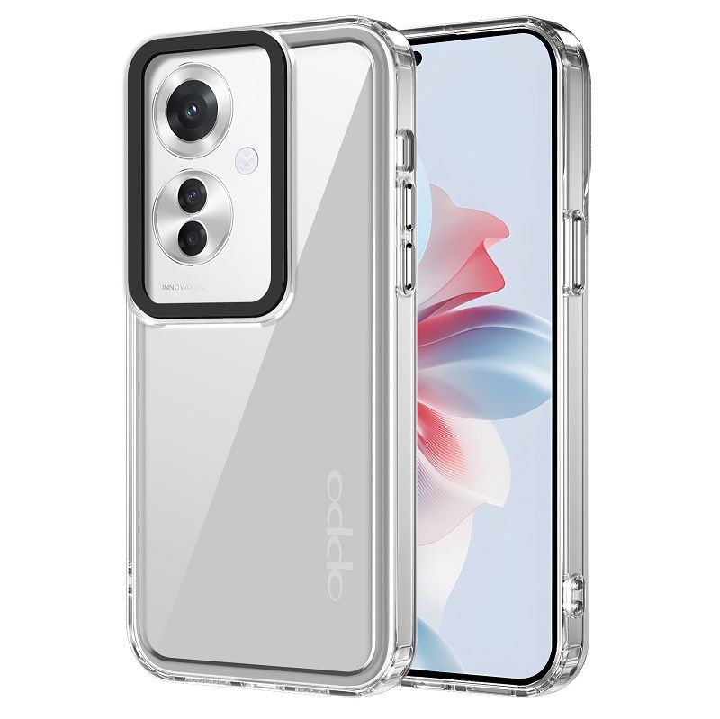 Phone Case for OPPO Reno11 F 5G / Reno 11 F 5G Clear Acrylic+TPU Shockproof Bumper Cover