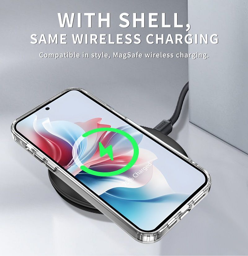 Phone Case for OPPO Reno11 F 5G / Reno 11 F 5G Clear Acrylic+TPU Shockproof Bumper Cover