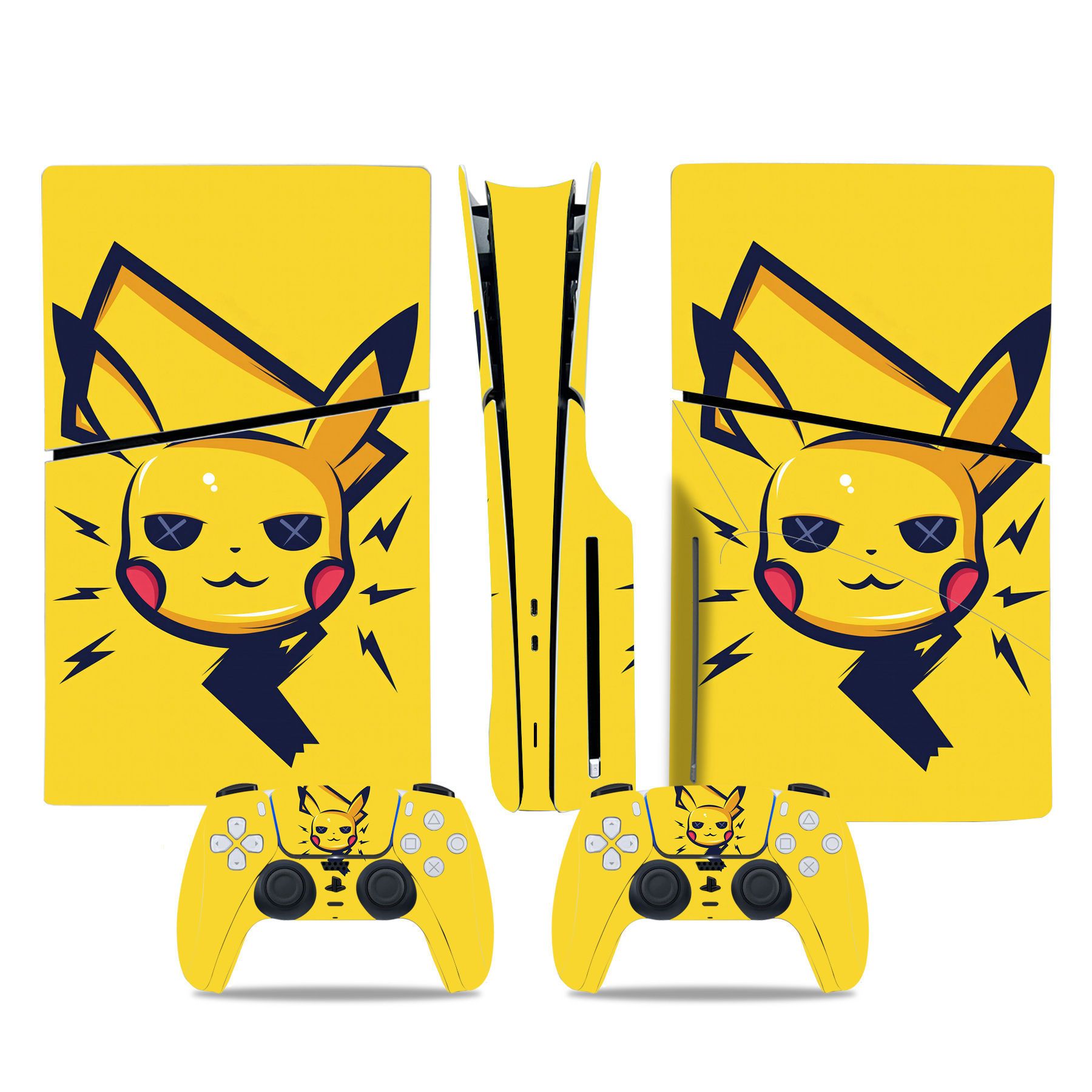 (Only Sticker) Full Body Vinyl Skin Decal Wrap Decal Cover for PS5 Slim Console and Controller