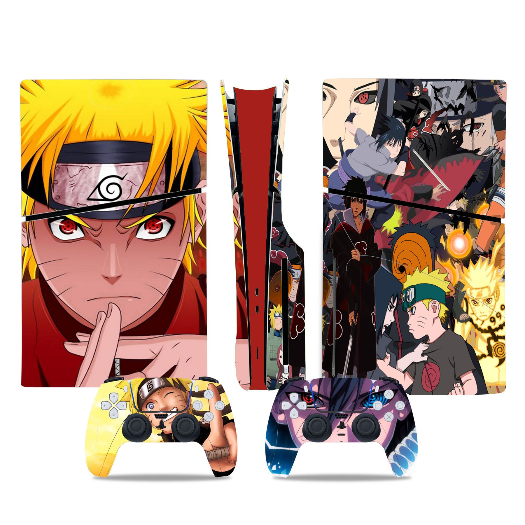 (Only Sticker) Full Body Vinyl Skin Decal Wrap Decal Cover for PS5 Slim Console and Controller