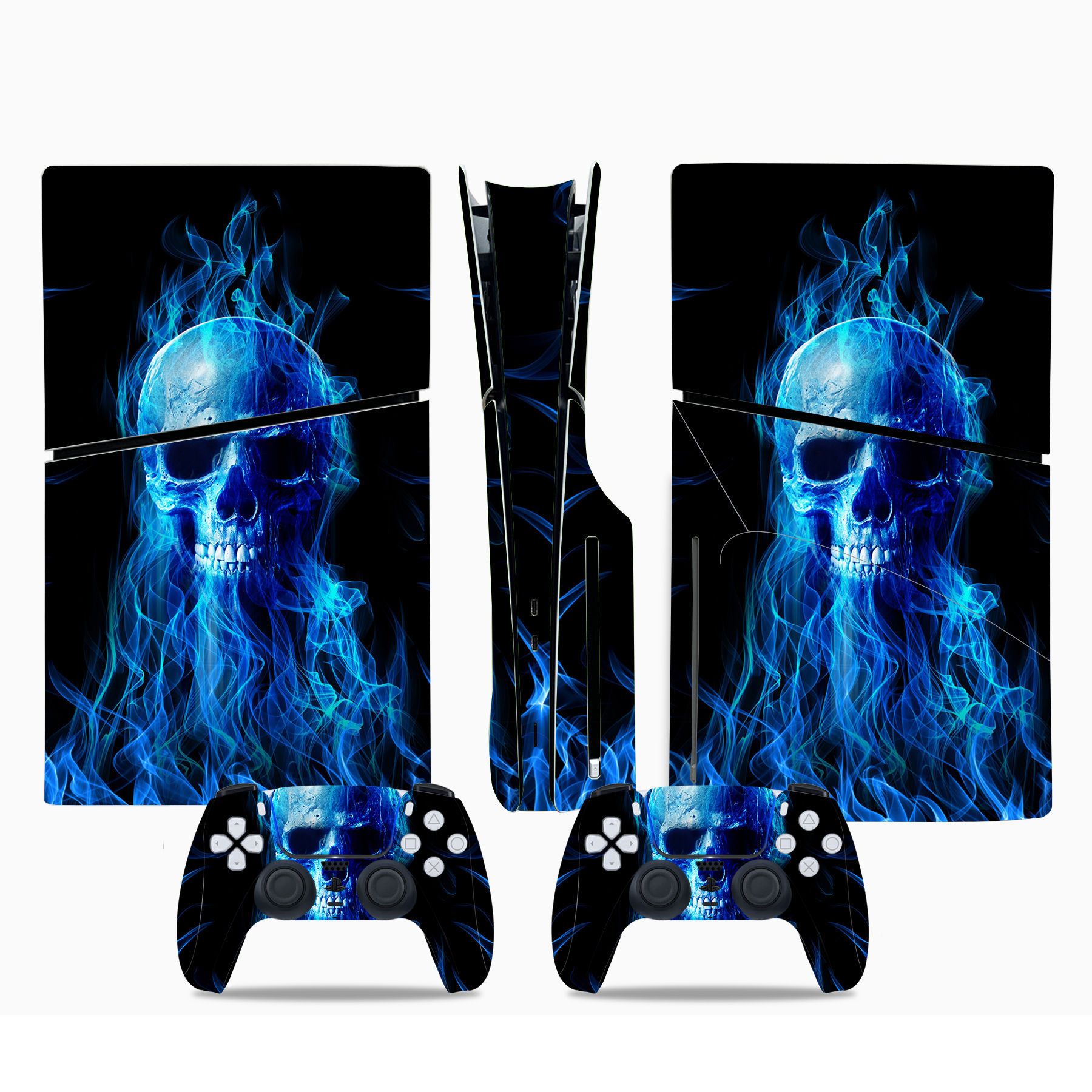 (Only Sticker) Full Body Vinyl Skin Decal Wrap Decal Cover for PS5 Slim Console and Controller