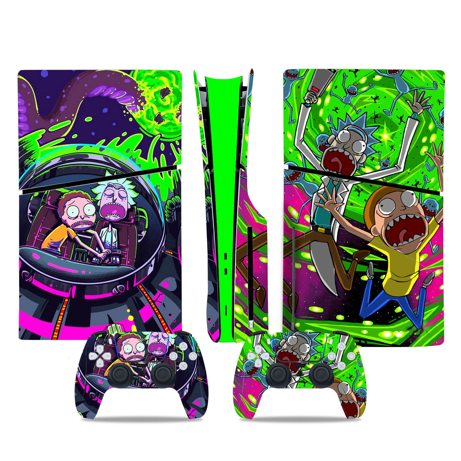 (Only Sticker) Full Body Vinyl Skin Decal Wrap Decal Cover for PS5 Slim Console and Controller