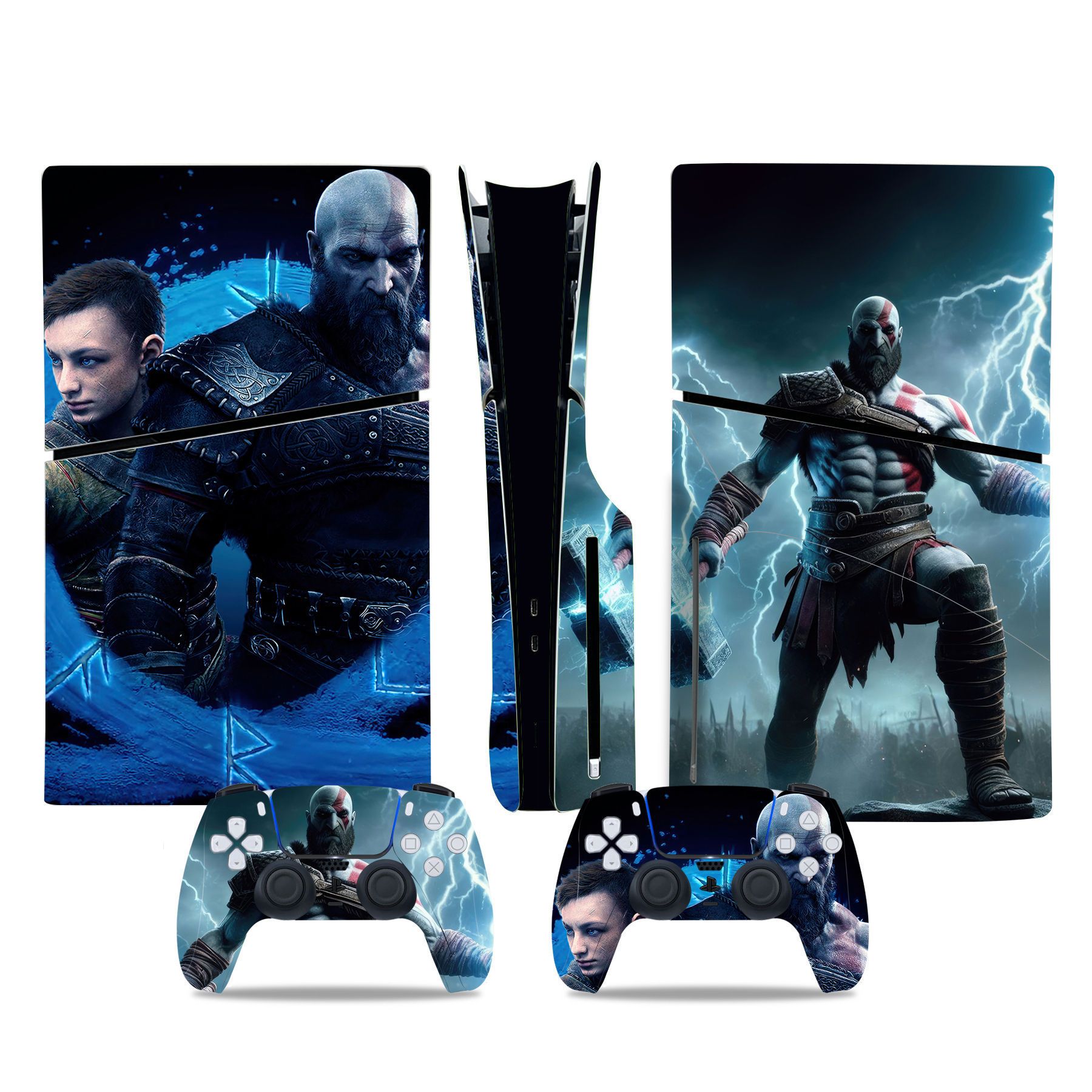 (Only Sticker) Full Body Vinyl Skin Decal Wrap Decal Cover for PS5 Slim Console and Controller