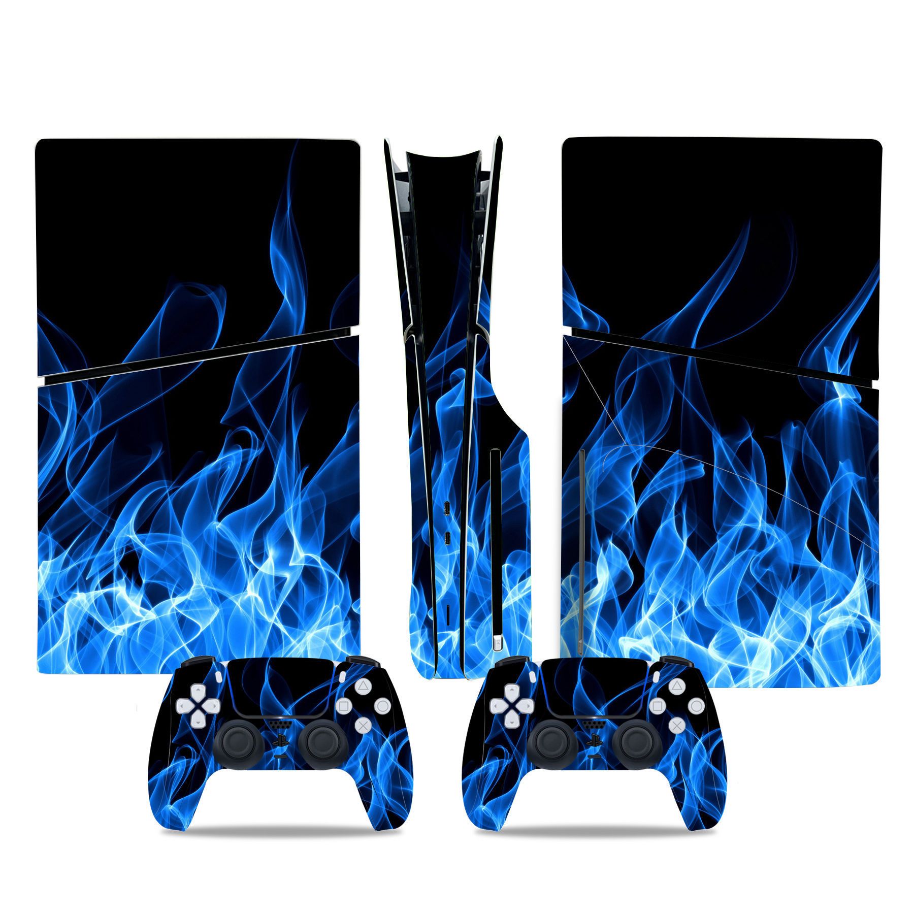 (Only Sticker) Full Body Vinyl Skin Decal Wrap Decal Cover for PS5 Slim Console and Controller