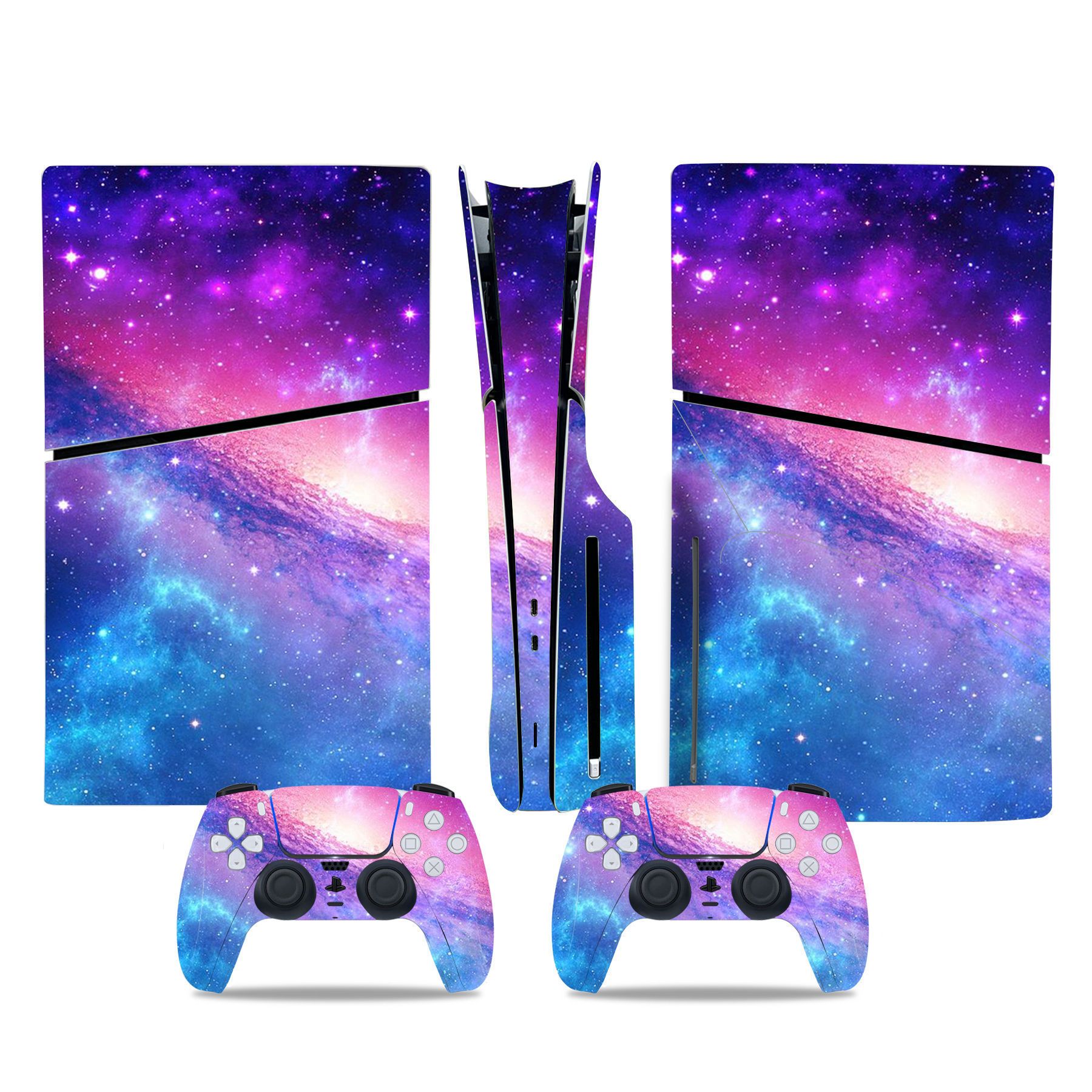 (Only Sticker) Full Body Vinyl Skin Decal Wrap Decal Cover for PS5 Slim Console and Controller