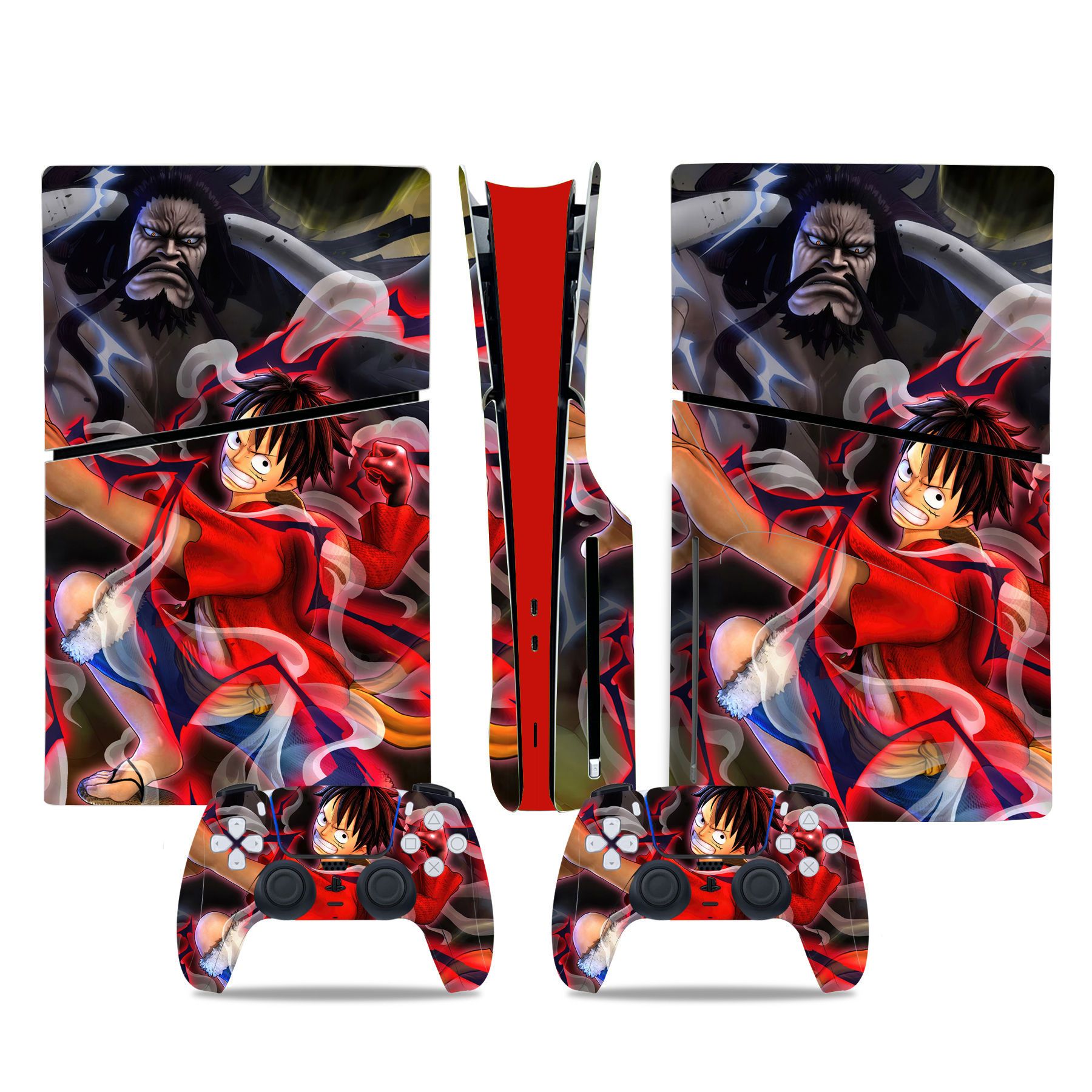 (Only Sticker) Full Body Vinyl Skin Decal Wrap Decal Cover for PS5 Slim Console and Controller