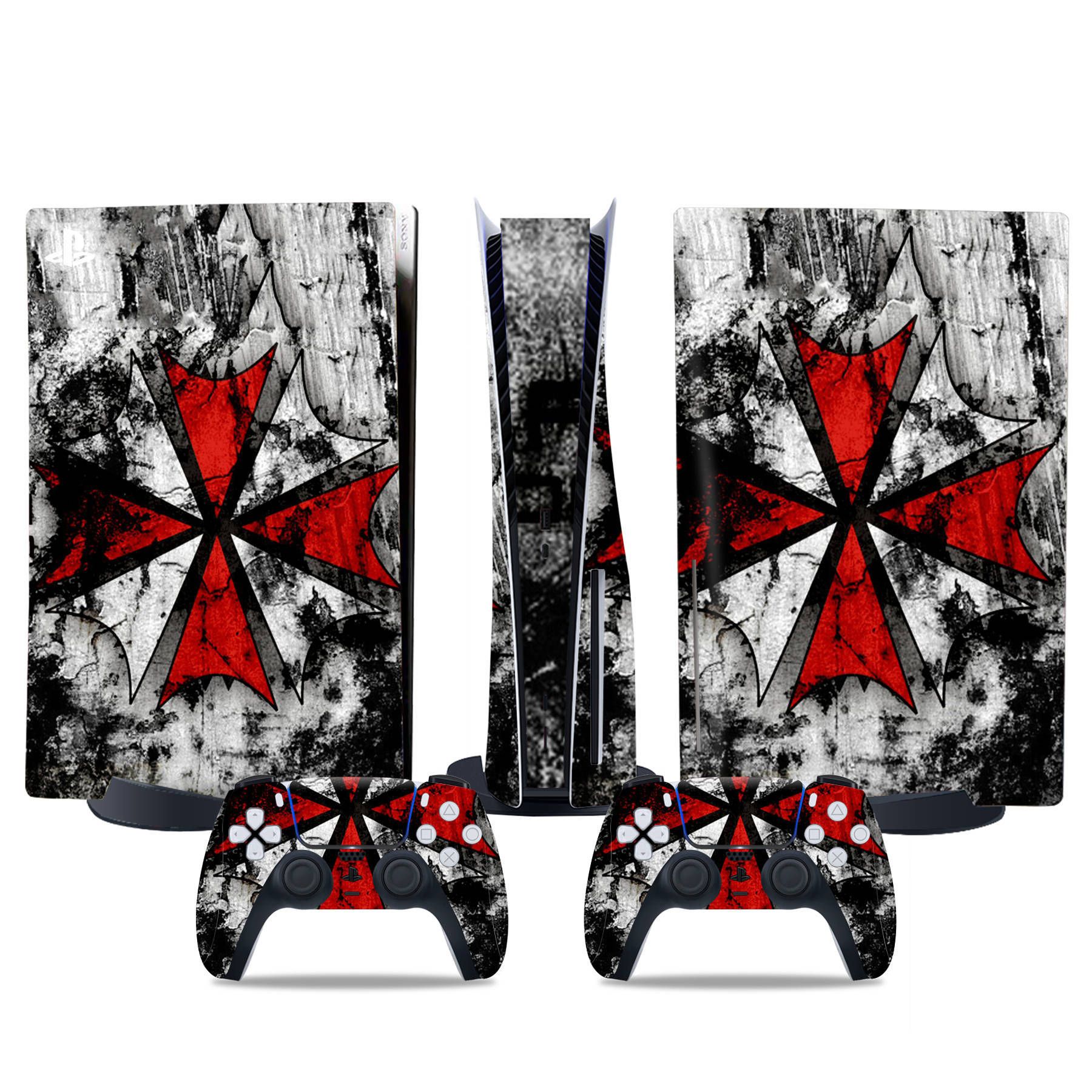 (Only Sticker) Full Body Vinyl Skin Decal Wrap Decal Cover for PS5 Console and Controller
