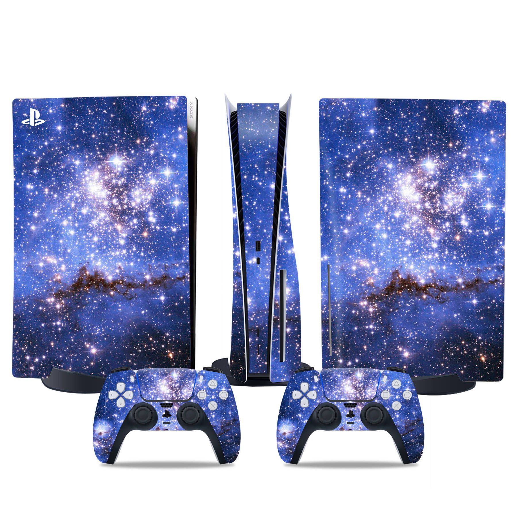 (Only Sticker) Full Body Vinyl Skin Decal Wrap Decal Cover for PS5 Console and Controller