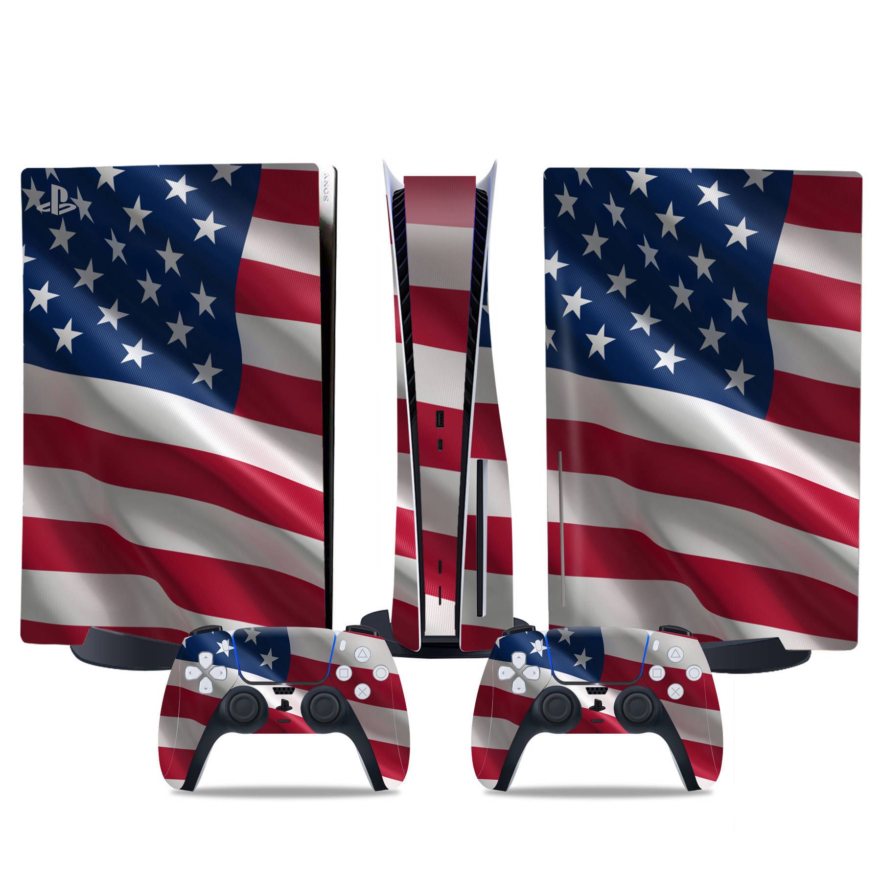 (Only Sticker) Full Body Vinyl Skin Decal Wrap Decal Cover for PS5 Console and Controller